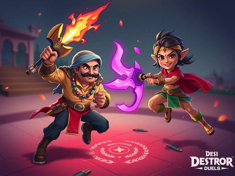 Desi Destroyer Duel game characters in action